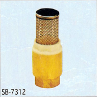 Brass spring check valve with s.s mesh